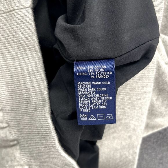 Oxford Golf Vest Men's Medium‎ Gray Knit Quarter Zip Lined High Rise Heather - Picture 12 of 16